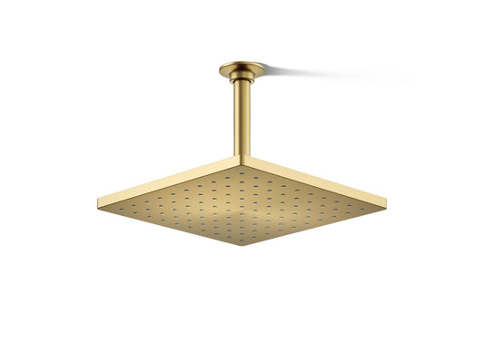 KOHLER K-26149-G-2MB Honesty 10" single-function rainhead, 1.75 gpm - Vibrant Brushed Moderne Brass