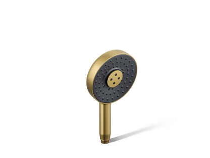 KOHLER K-26282-2MB Statement Round three-function handshower, 2.5 gpm - Vibrant Brushed Moderne Brass