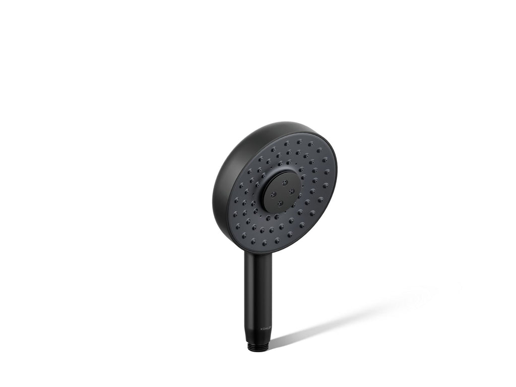 KOHLER K-26282-BL Statement Round Three-Function Handshower, 2.5 Gpm - Matte Black