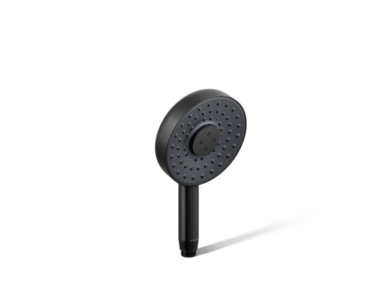 KOHLER K-26282-BL Statement Round three-function handshower, 2.5 gpm - Matte Black