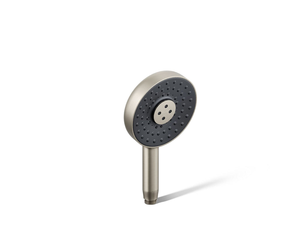 KOHLER K-26282-BN Statement Round Three-Function Handshower, 2.5 Gpm - Vibrant Brushed Nickel