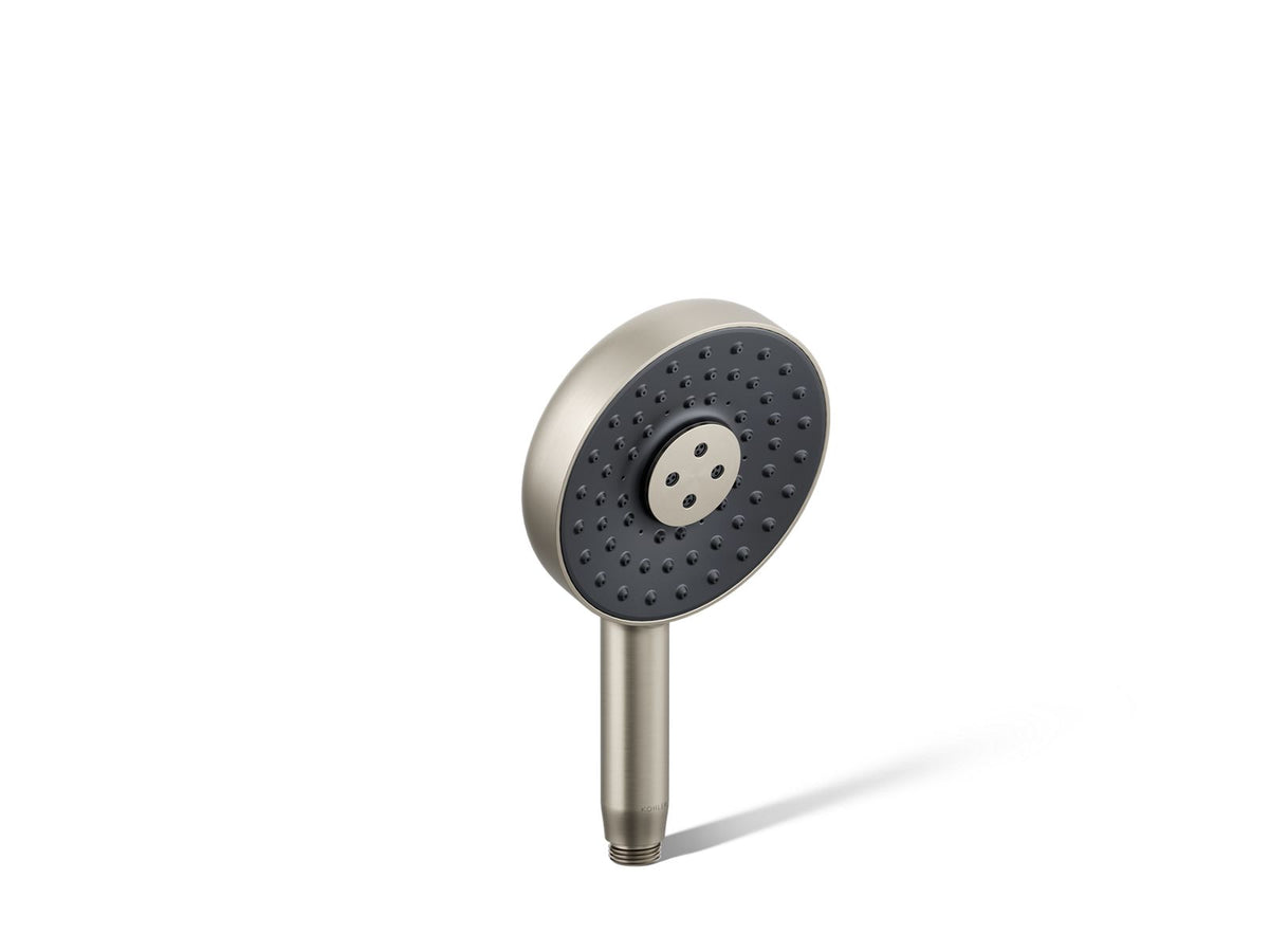 KOHLER K-26282-BN Statement Round Three-Function Handshower, 2.5 Gpm - Vibrant Brushed Nickel