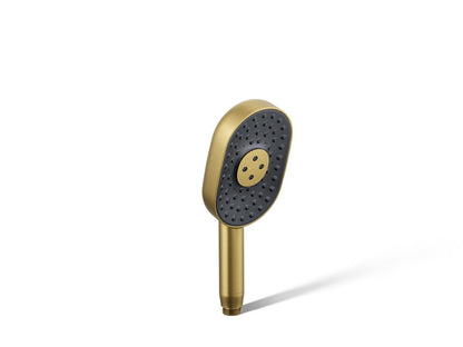 KOHLER K-26284-2MB Statement Oblong three-function handshower, 2.5 gpm - Vibrant Brushed Moderne Brass