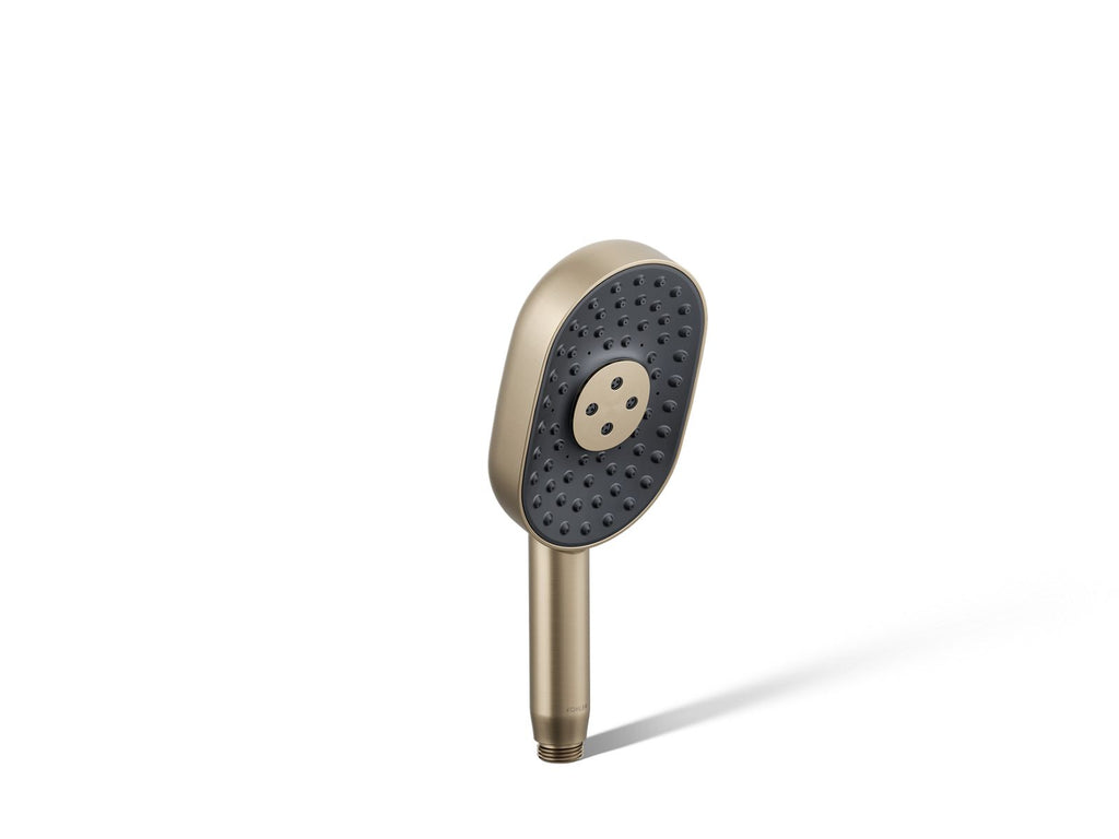 KOHLER K-26284-G-BV Statement Oblong Three-Function Handshower, 1.75 Gpm - Vibrant Brushed Bronze