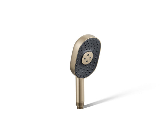 KOHLER K-26284-BV Statement Oblong three-function handshower, 2.5 gpm - Vibrant Brushed Bronze