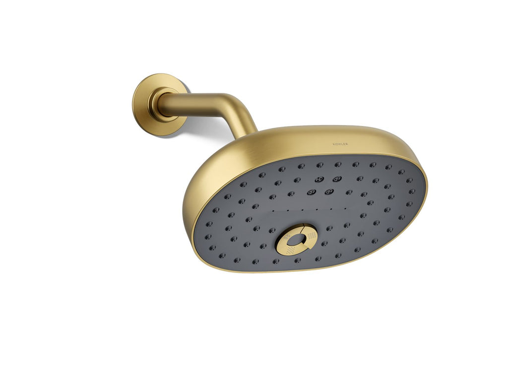 KOHLER K-26290-G-2MB Statement Three-Function Showerhead, 1.75 Gpm - Vibrant Brushed Moderne Brass