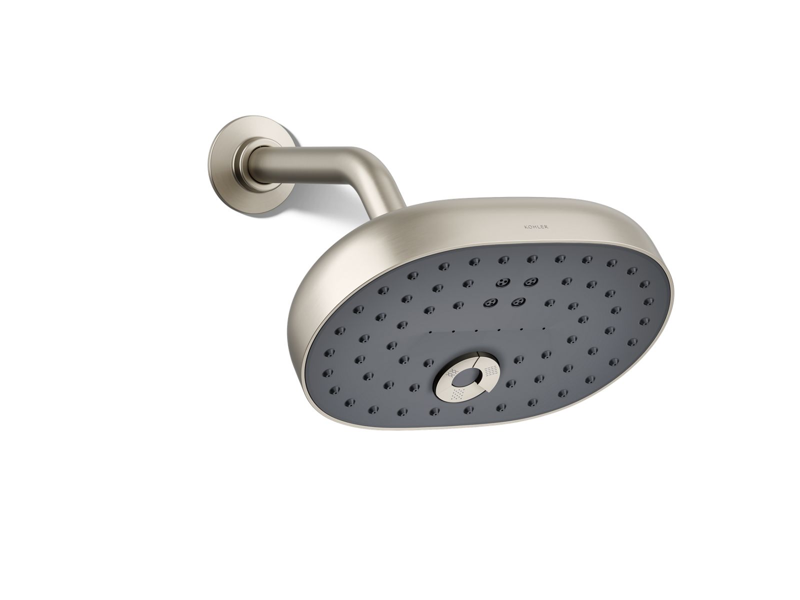 KOHLER K-26290-G-BN Statement Three-Function Showerhead, 1.75 Gpm - Vibrant Brushed Nickel