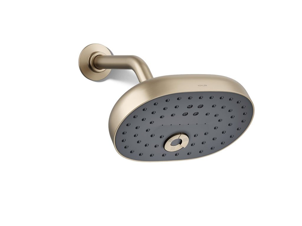 KOHLER K-26290-G-BV Statement Three-Function Showerhead, 1.75 Gpm - Vibrant Brushed Bronze
