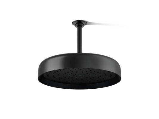 KOHLER K-26291-BL Statement Round 12" single-function rainhead, 2.5 gpm - Matte Black