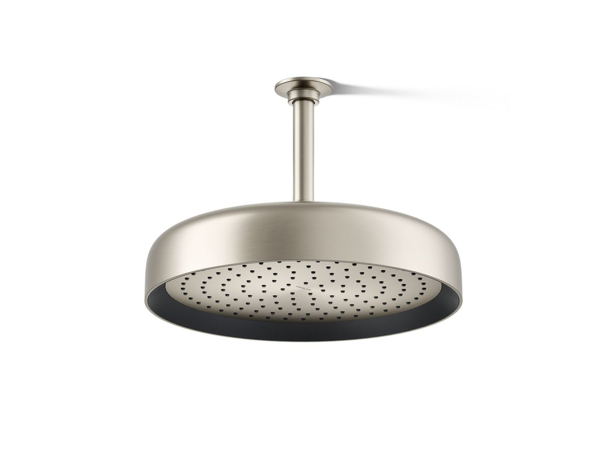 KOHLER K-26291-G-BN Statement Round 12" Single-Function Rainhead, 1.75 Gpm - Vibrant Brushed Nickel