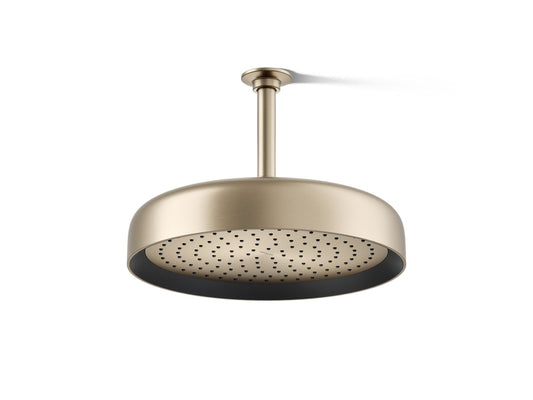 KOHLER K-26291-G-BV Statement Round 12" single-function rainhead, 1.75 gpm - Vibrant Brushed Bronze