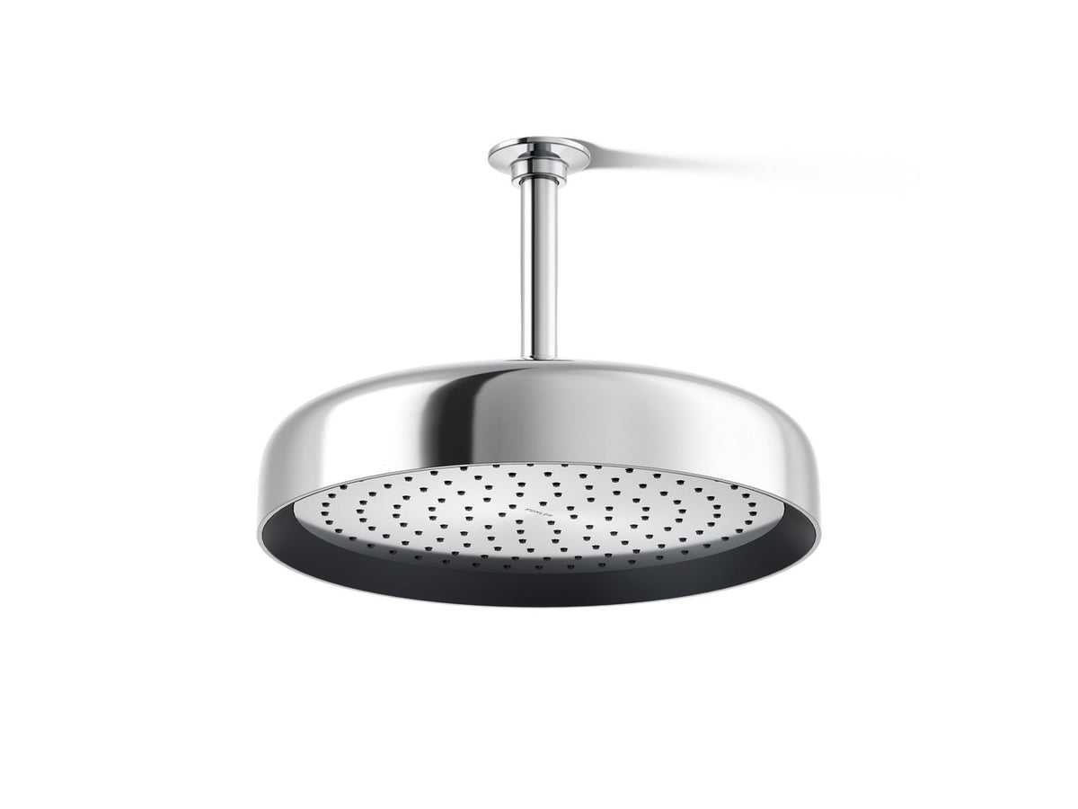 KOHLER K-26291-G-CP Statement Round 12" Single-Function Rainhead, 1.75 Gpm - Polished Chrome