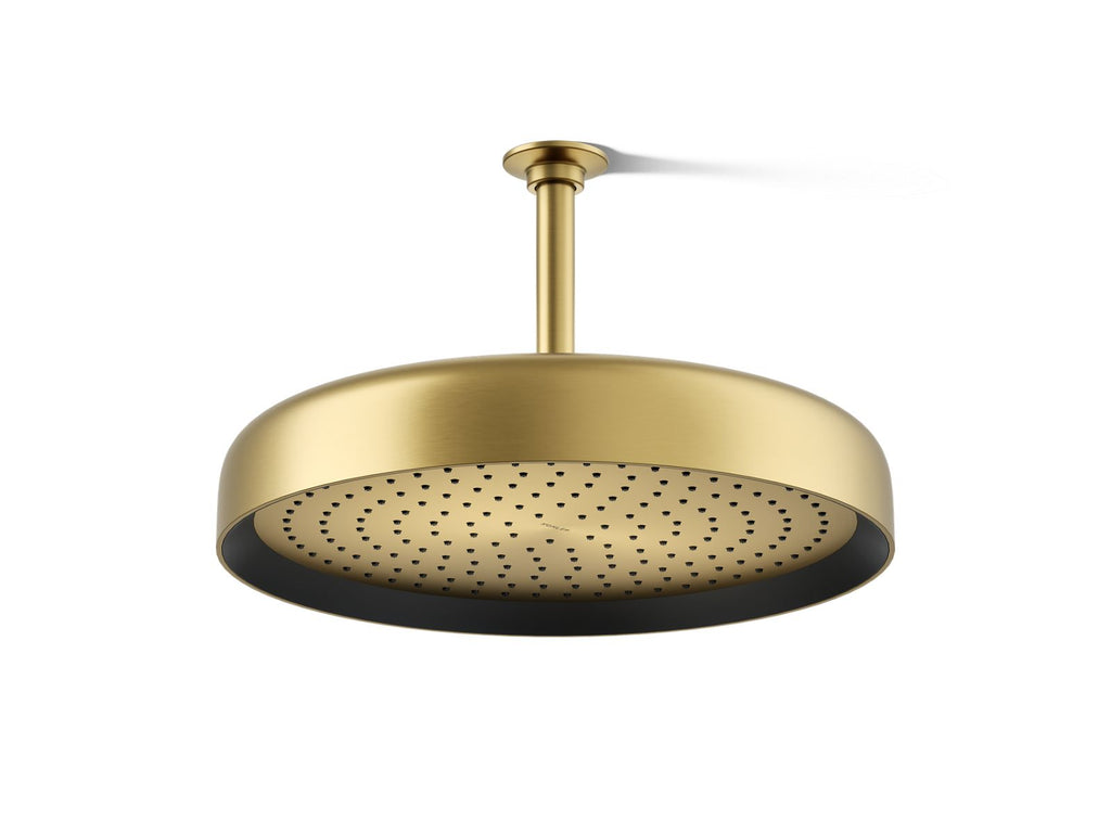 KOHLER K-26292-2MB Statement Round 14" Single-Function Rainhead, 2.5 Gpm - Vibrant Brushed Moderne Brass