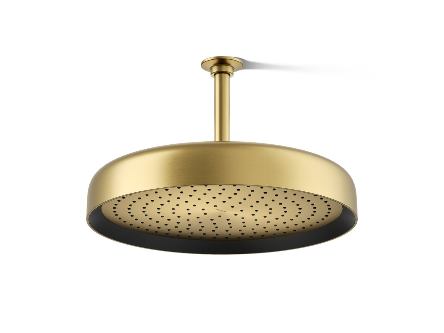 KOHLER K-26292-2MB Statement Round 14" single-function rainhead, 2.5 gpm - Vibrant Brushed Moderne Brass