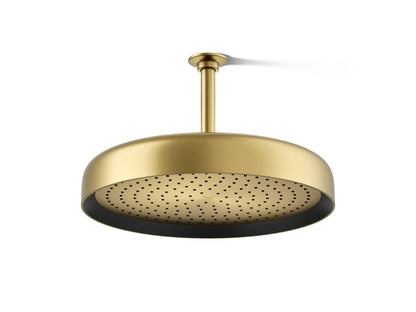 KOHLER K-26292-2MB Statement Round 14" single-function rainhead, 2.5 gpm - Vibrant Brushed Moderne Brass