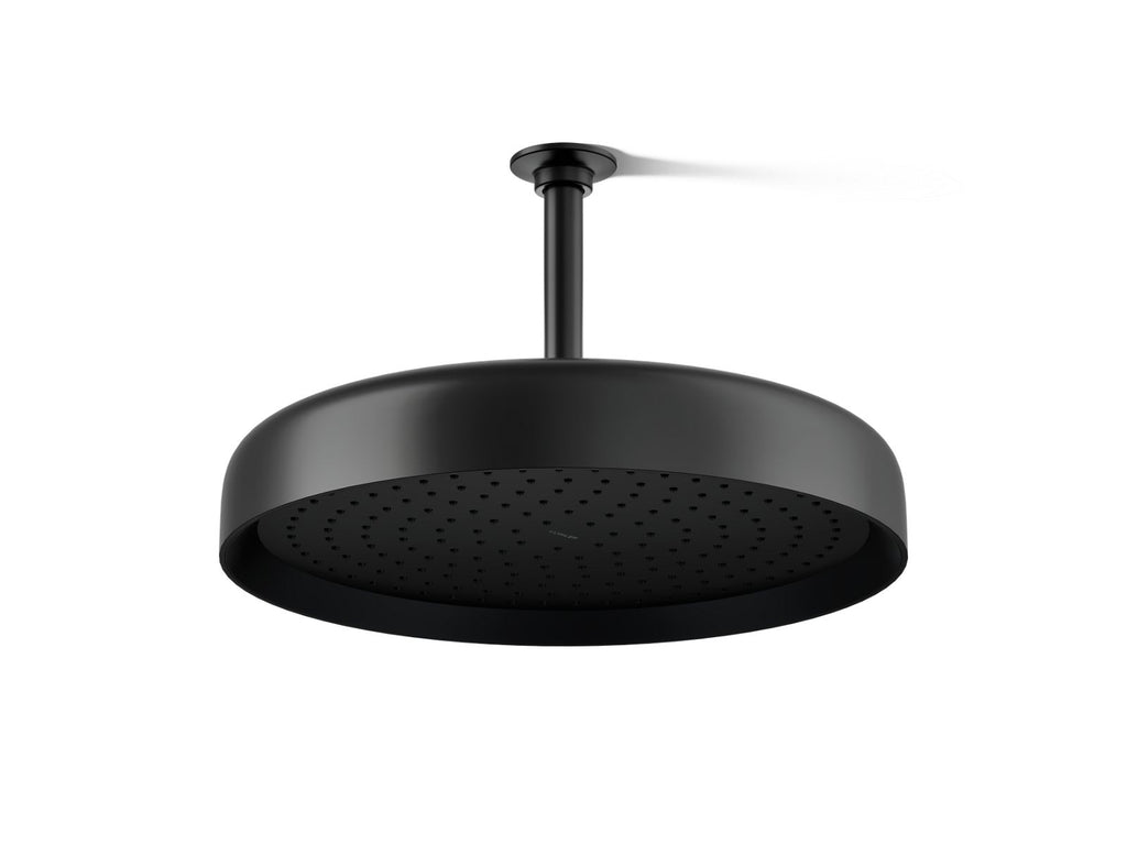 KOHLER K-26292-BL Statement Round 14" Single-Function Rainhead, 2.5 Gpm - Matte Black