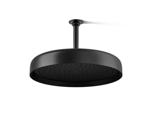 KOHLER K-26292-BL Statement Round 14" single-function rainhead, 2.5 gpm - Matte Black