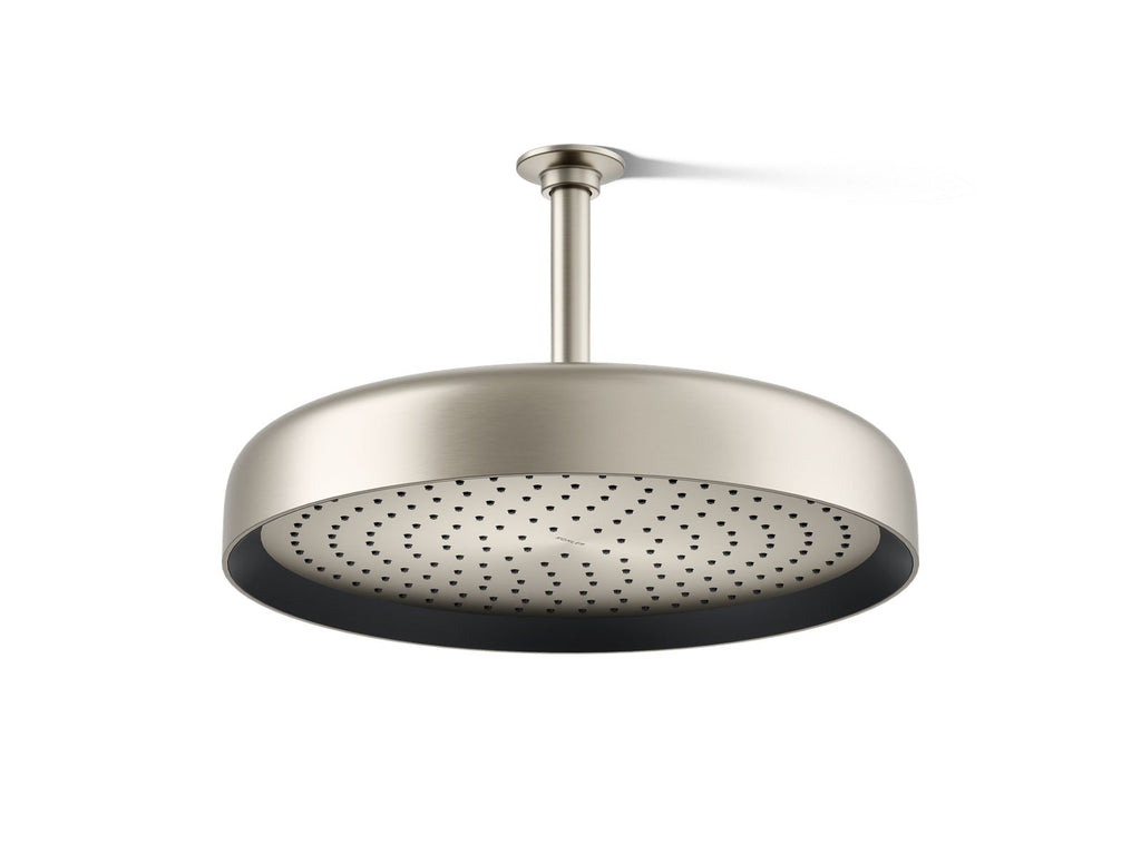 KOHLER K-26292-BN Statement Round 14" Single-Function Rainhead, 2.5 Gpm - Vibrant Brushed Nickel