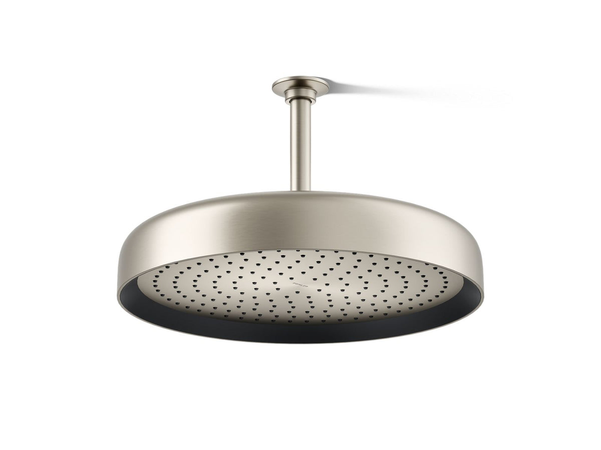 KOHLER K-26292-BN Statement Round 14" Single-Function Rainhead, 2.5 Gpm - Vibrant Brushed Nickel