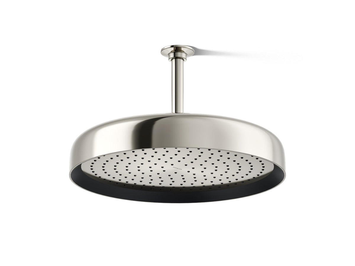 KOHLER K-26292-SN Statement Round 14" Single-Function Rainhead, 2.5 Gpm - Vibrant Polished Nickel