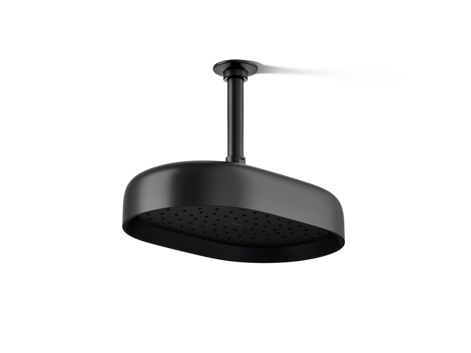 KOHLER K-26293-G-BL Statement Oblong 12" Single-Function Rainhead, 1.75 Gpm - Matte Black