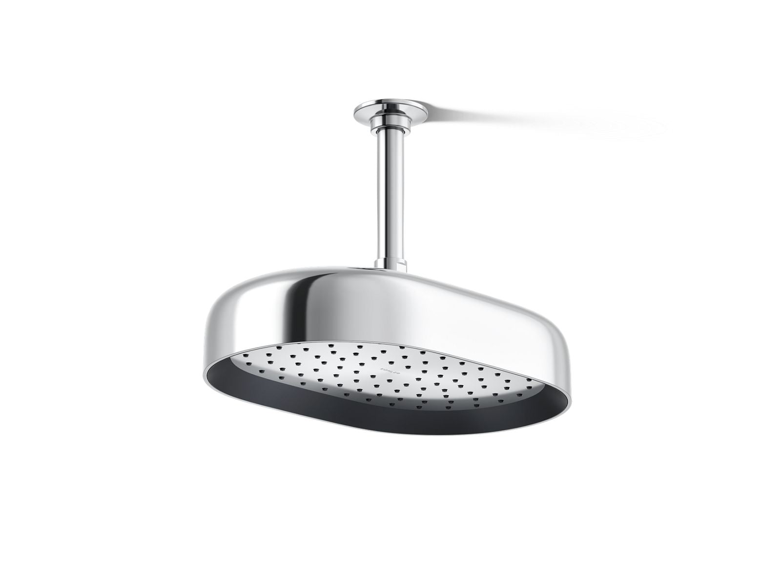 KOHLER K-26293-G-CP Statement Oblong 12" Single-Function Rainhead, 1.75 Gpm - Polished Chrome