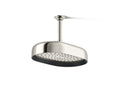 KOHLER K-26293-SN Statement Oblong 12" Single-Function Rainhead, 2.5 Gpm - Vibrant Polished Nickel