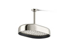 KOHLER K-26293-SN Statement Oblong 12" Single-Function Rainhead, 2.5 Gpm - Vibrant Polished Nickel