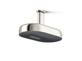 KOHLER K-26295-SN Statement Oblong 14" Two-Function Rainhead, 2.5 Gpm - Vibrant Polished Nickel