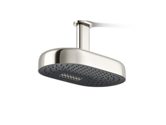 KOHLER K-26295-G-SN Statement Oblong 14" two-function rainhead, 1.75 gpm - Vibrant Polished Nickel