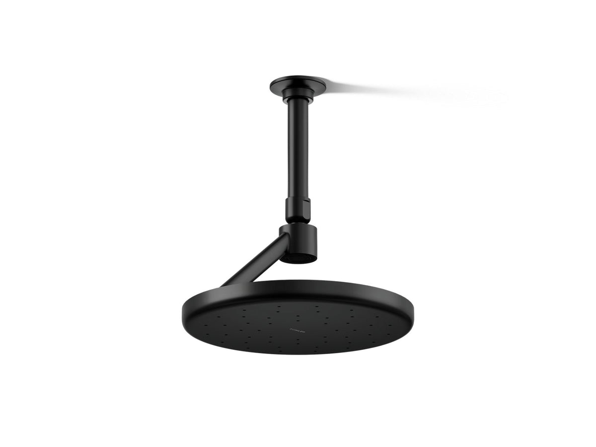 KOHLER K-26301-G-BL Statement Open Rain Iconic Round 9" Single-Function Rainhead, 1.75 Gpm - Matte Black