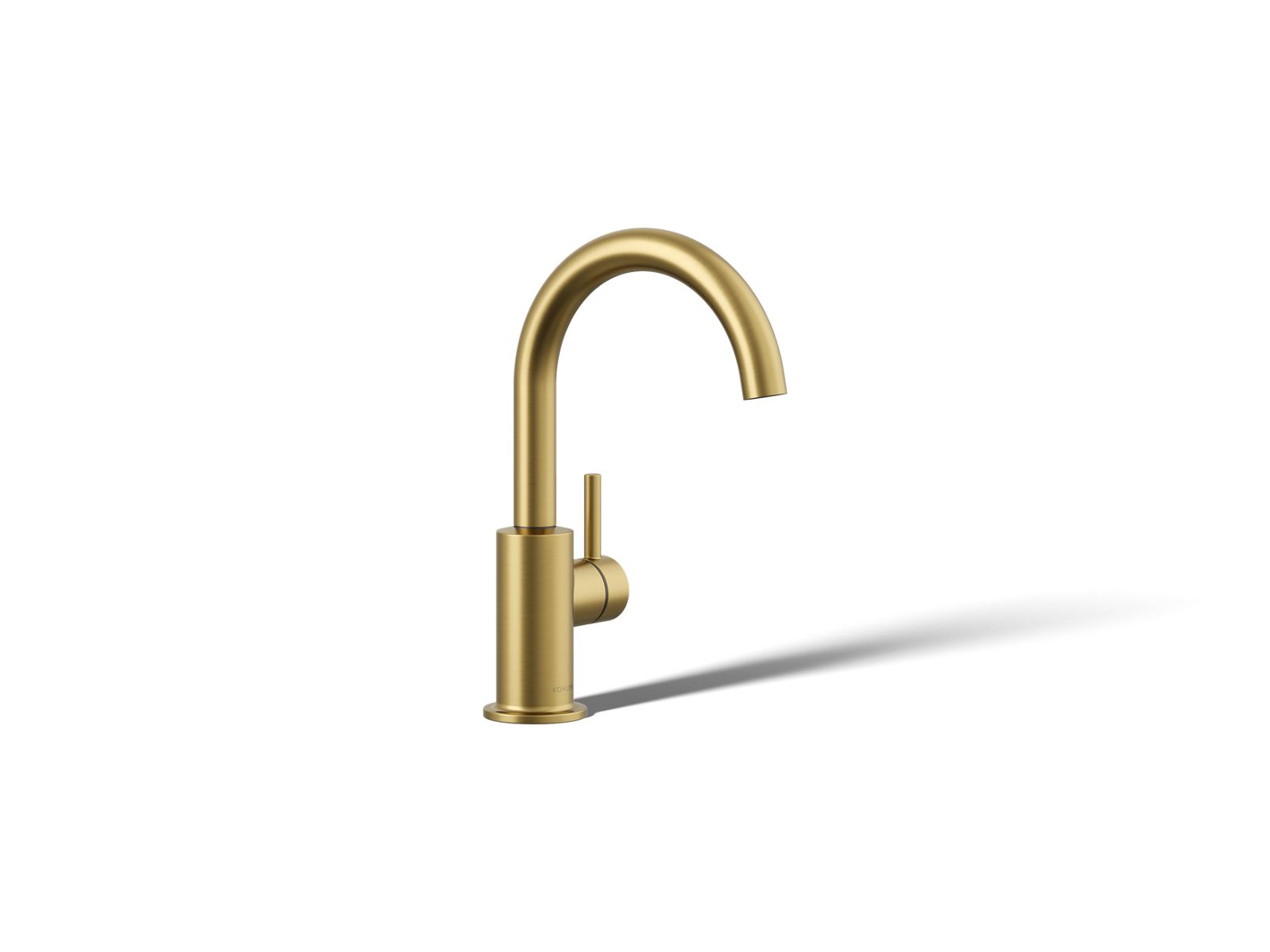 KOHLER K-26369-2MB Contemporary Beverage Faucet - Vibrant Brushed Moderne Brass