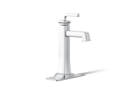 KOHLER K-26430-4-CP Riff Tall single-handle bathroom sink faucet, 1.2 gpm - Polished Chrome