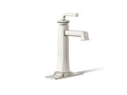 KOHLER K-26430-4N-SN Riff Tall Single-Handle Bathroom Sink Faucet, 0.5 Gpm - Vibrant Polished Nickel