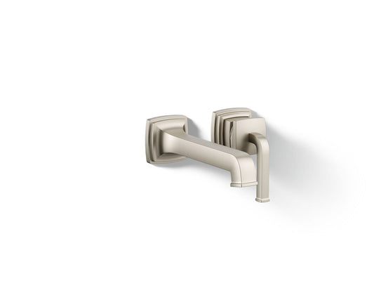 KOHLER K-26431-4-BN Riff Wall-Mount Single-Handle Bathroom Sink Faucet, 1.2 Gpm In Vibrant Brushed Nickel