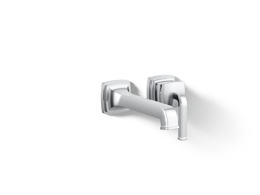 KOHLER K-26431-4-CP Riff Wall-Mount Single-Handle Bathroom Sink Faucet, 1.2 Gpm - Polished Chrome