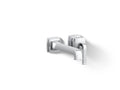 KOHLER K-26431-4-CP Riff Wall-Mount Single-Handle Bathroom Sink Faucet, 1.2 Gpm - Polished Chrome