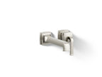 KOHLER K-26431-4-SN Riff Wall-Mount Single-Handle Bathroom Sink Faucet, 1.2 Gpm - Vibrant Polished Nickel