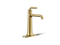 KOHLER K-26437-4N-2MB Tone Tall Single-Handle Bathroom Sink Faucet, 0.5 Gpm - Vibrant Brushed Moderne Brass
