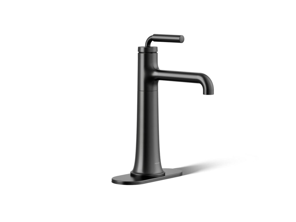 KOHLER K-26437-4N-BL Tone Tall Single-Handle Bathroom Sink Faucet, 0.5 Gpm - Matte Black