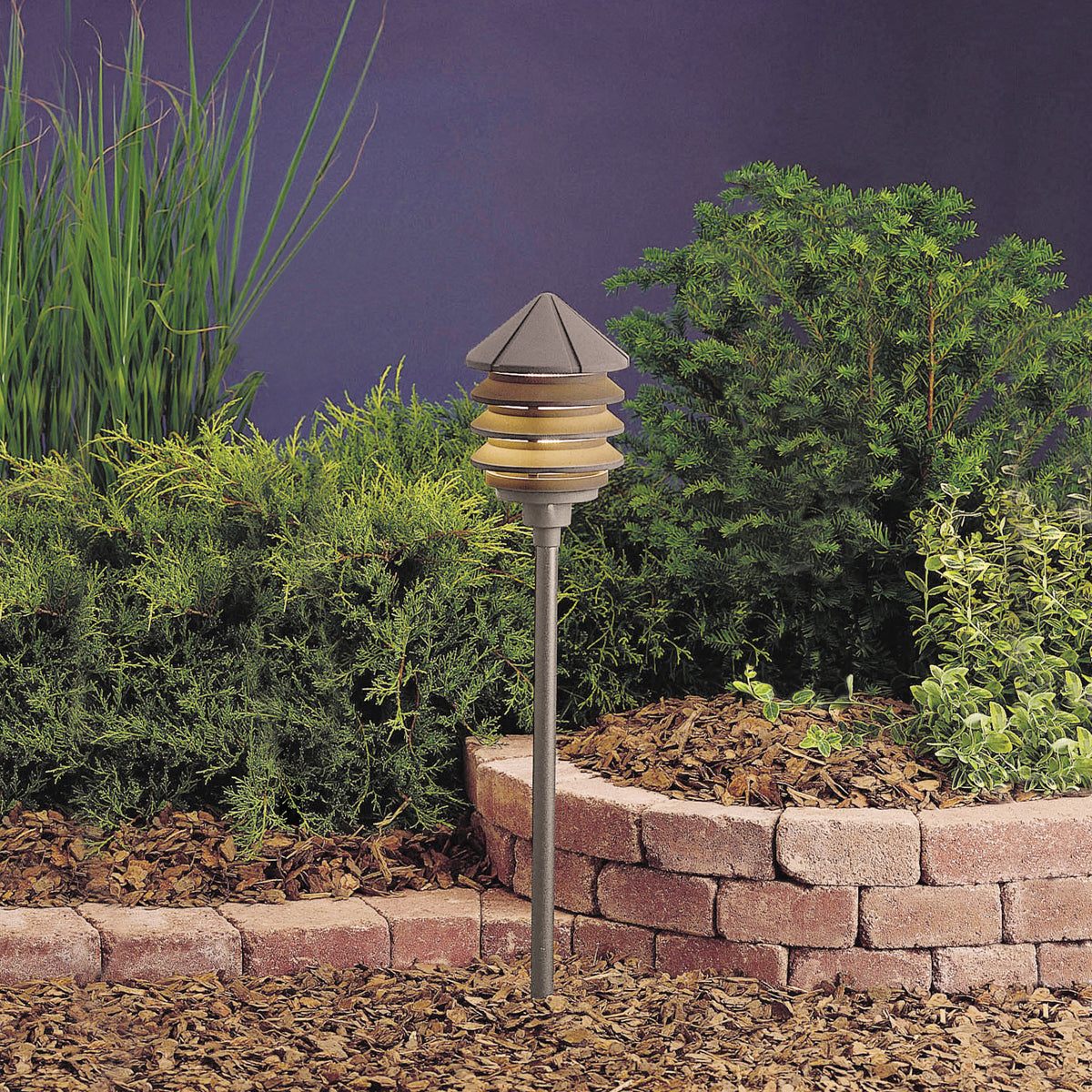KICHLER 15205AZT Three Tier 120V Textured Architectural Bronze