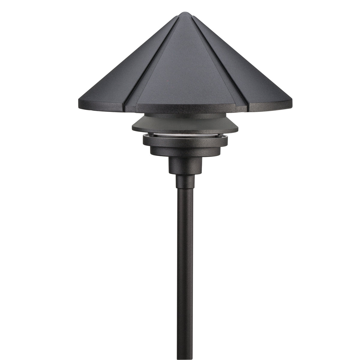 KICHLER 15211BKT Large One Tier 120V Path Light Textured Black