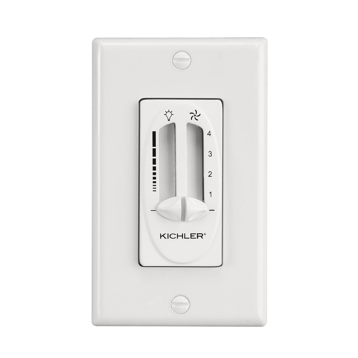 KICHLER 337010WH Dual Slide Control Fan And Light White