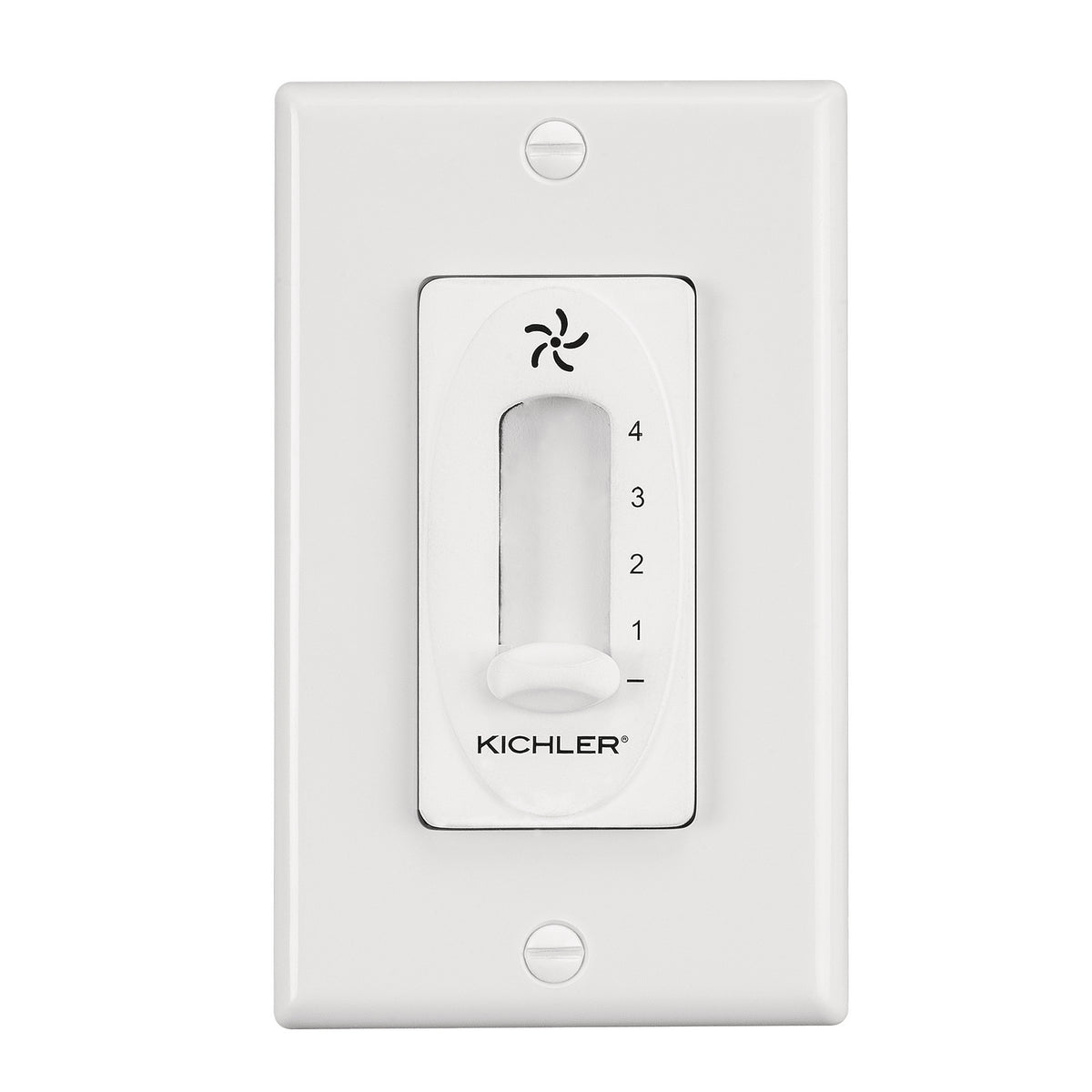 KICHLER 337012WH 4 Speed Fan Slide Control White