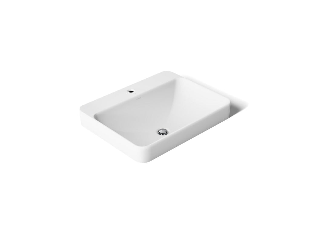 KOHLER K-2660-1-0 Vox 23" Rectangular Vessel Bathroom Sink - White