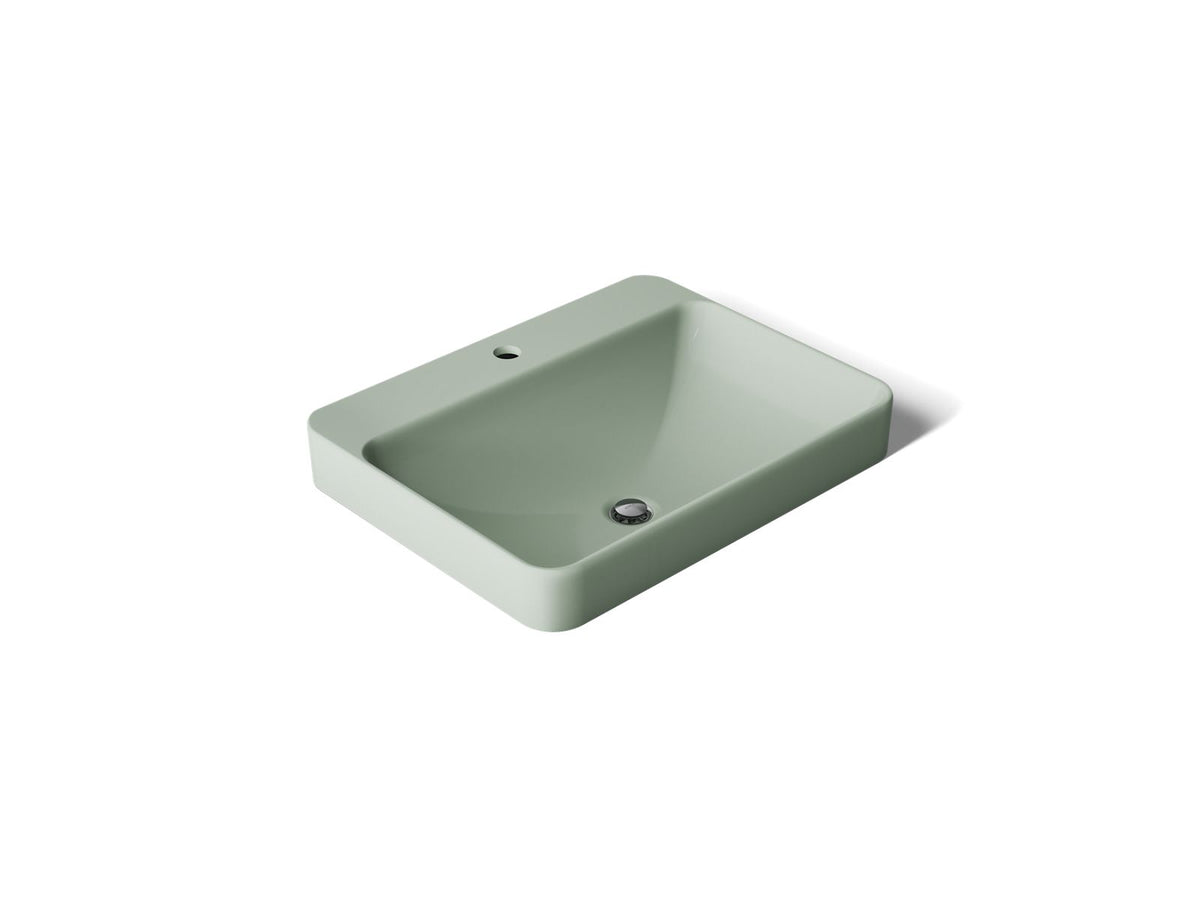 KOHLER K-2660-1-42 Vox 23" Rectangular Vessel Bathroom Sink - Aspen Green