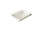 KOHLER K-2660-1-96 Vox 23" Rectangular Vessel Bathroom Sink - Biscuit