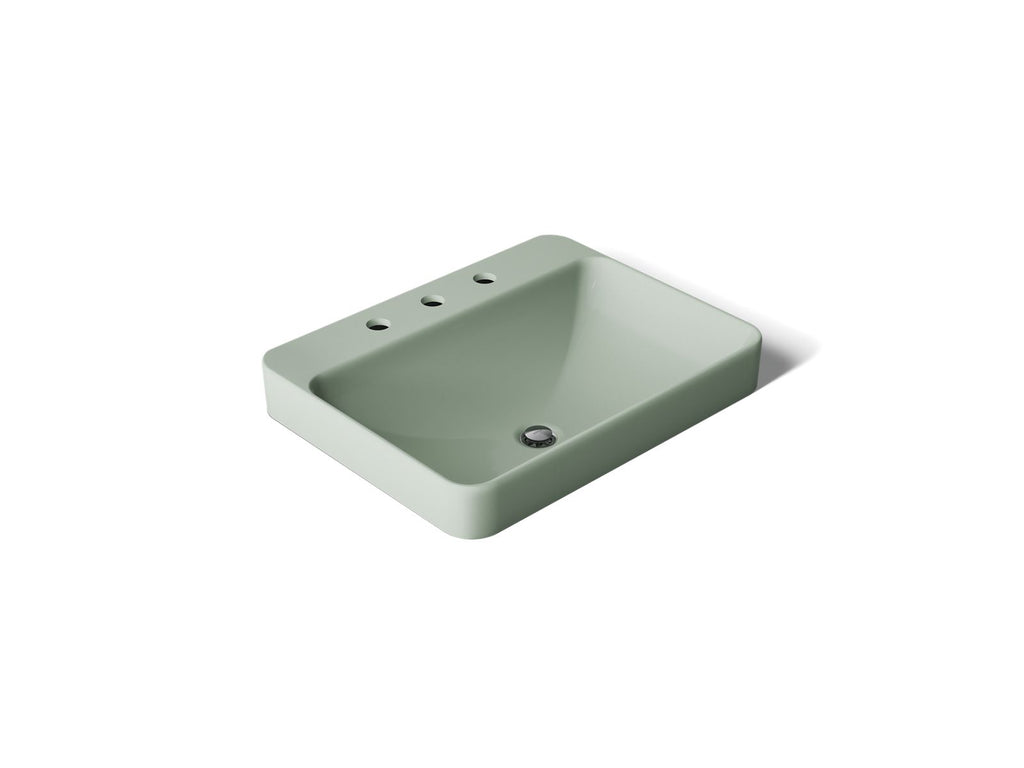 KOHLER K-2660-8-42 Vox 23" Rectangular Vessel Bathroom Sink - Aspen Green