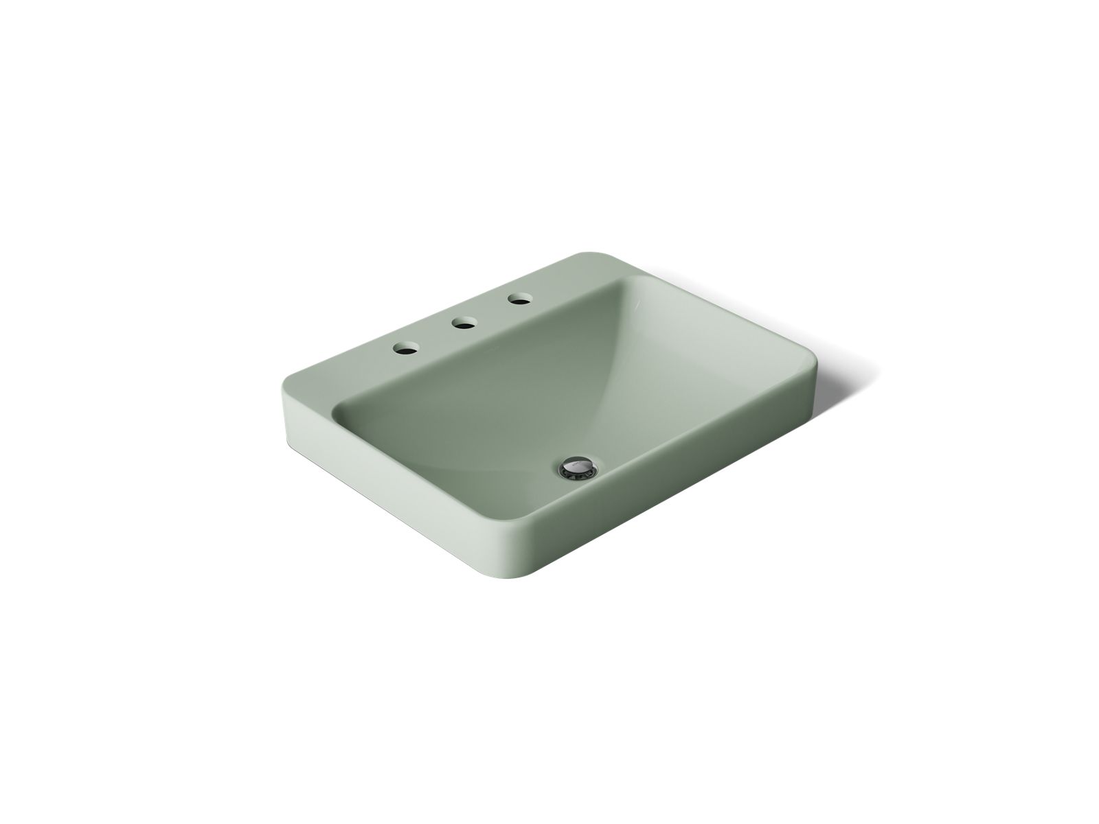 KOHLER K-2660-8-42 Vox 23" Rectangular Vessel Bathroom Sink - Aspen Green