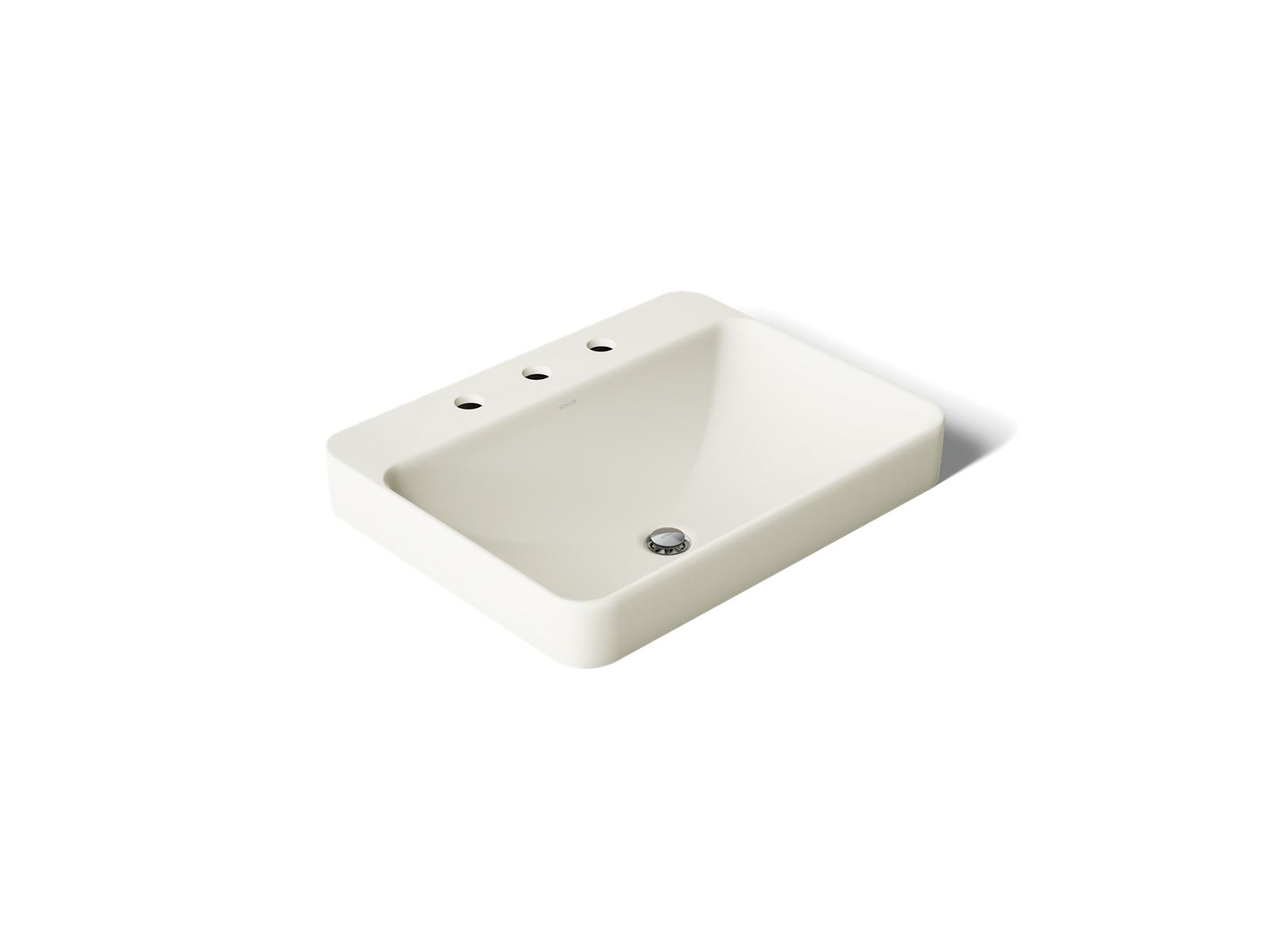 KOHLER K-2660-8-96 Vox 23" Rectangular Vessel Bathroom Sink - Biscuit